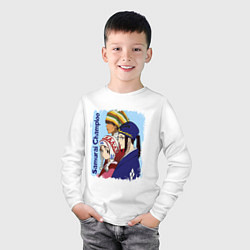 Лонгслив хлопковый детский Samurai Champloo Главные герои Z, цвет: белый — фото 2