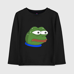 Лонгслив хлопковый детский Pepe MonkaS, цвет: черный