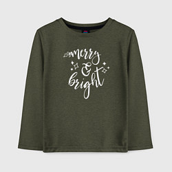 Детский лонгслив Merry & bright