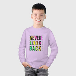 Лонгслив хлопковый детский Design by Levin, цвет: лаванда — фото 2