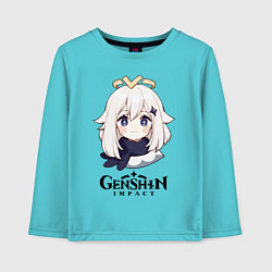 Лонгслив хлопковый детский GENSHIN IMPACT, цвет: бирюзовый