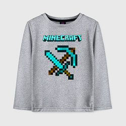 Лонгслив хлопковый детский Minecraft, цвет: меланж