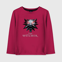 Лонгслив хлопковый детский The Witcher, цвет: маджента