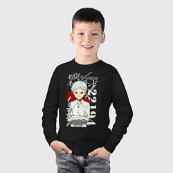 Лонгслив хлопковый детский Обещанный Неверленд, Норман, цвет: черный — фото 2