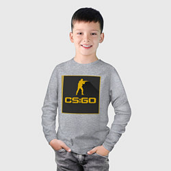 Лонгслив хлопковый детский CS GO Z, цвет: меланж — фото 2