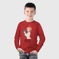 Лонгслив хлопковый детский Обещанный Неверленд Эмма, цвет: красный — фото 2