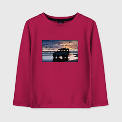 Детский лонгслив Land Rover Defender на закате