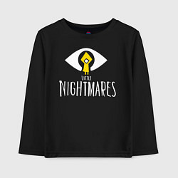 Лонгслив хлопковый детский LITTLE NIGHTMARES, цвет: черный