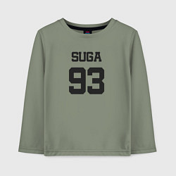 Лонгслив хлопковый детский BTS - Suga 93, цвет: авокадо