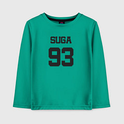 Лонгслив хлопковый детский BTS - Suga 93, цвет: зеленый