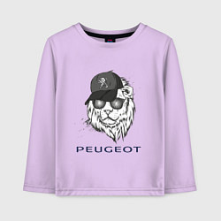 Лонгслив хлопковый детский Peugeot Пежо Z, цвет: лаванда