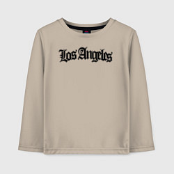 Лонгслив хлопковый детский Los Angeles, цвет: миндальный