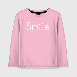 Лонгслив хлопковый детский SMILE УЛЫБКА, цвет: светло-розовый