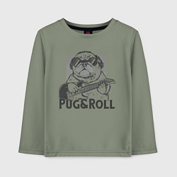 Детский лонгслив Pug & Roll