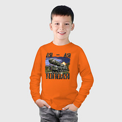 Лонгслив хлопковый детский Ля Ля Тополя Z, цвет: оранжевый — фото 2