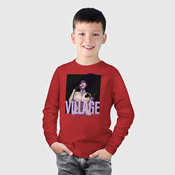 Лонгслив хлопковый детский Resident evil vampire, цвет: красный — фото 2