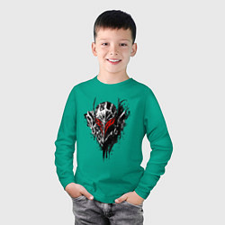 Лонгслив хлопковый детский BERSERK, цвет: зеленый — фото 2