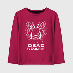 Лонгслив хлопковый детский DEAD SPACE МЁРТВЫЙ КОСМОС, цвет: маджента
