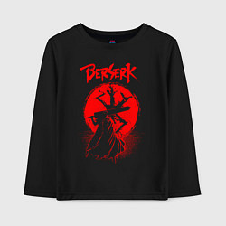 Лонгслив хлопковый детский BERSERK, цвет: черный