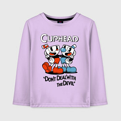 Детский лонгслив Cuphead, Dont deal with devil