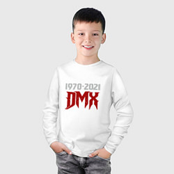 Лонгслив хлопковый детский DMX Life, цвет: белый — фото 2