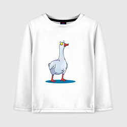 Детский лонгслив Гусь