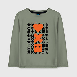 Лонгслив хлопковый детский Love Death & Robots, цвет: авокадо