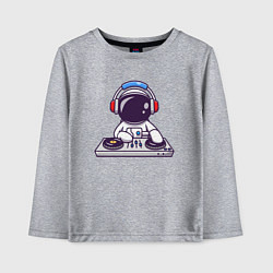 Лонгслив хлопковый детский ДИДЖЕЙ DJ Z, цвет: меланж