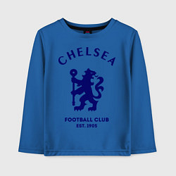 Лонгслив хлопковый детский Chelsea Est. 1905, цвет: синий