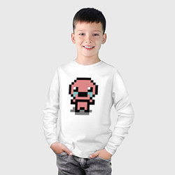 Лонгслив хлопковый детский Pixel isaac, цвет: белый — фото 2