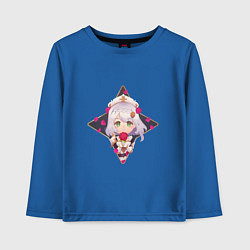 Лонгслив хлопковый детский Милая Ноэлль, цвет: синий