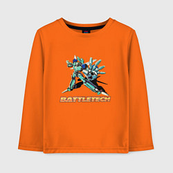 Лонгслив хлопковый детский Battletech Comics, цвет: оранжевый