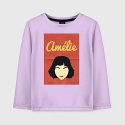 Лонгслив хлопковый детский Amelie, цвет: лаванда