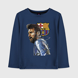 Лонгслив хлопковый детский Lionel Messi Barcelona Argentina Striker, цвет: тёмно-синий