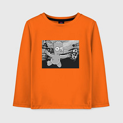 Лонгслив хлопковый детский Simpsons x Nirvana, цвет: оранжевый
