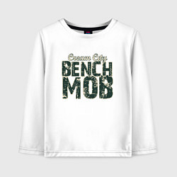 Лонгслив хлопковый детский Milwaukee Bench Mob, цвет: белый