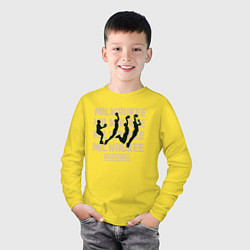 Лонгслив хлопковый детский Milwaukee Basketball, цвет: желтый — фото 2