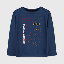 Лонгслив хлопковый детский Audi - Racing, цвет: тёмно-синий