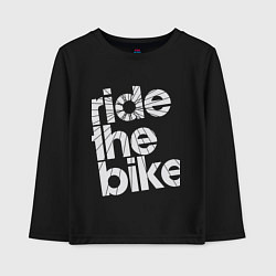 Детский лонгслив Ride the bike