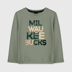 Детский лонгслив Milwaukee Bucks