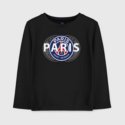 Лонгслив хлопковый детский PSG Core Wordmark Graphic New 202223, цвет: черный