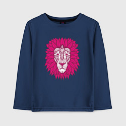 Лонгслив хлопковый детский Pink Lion, цвет: тёмно-синий