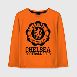 Лонгслив хлопковый детский Chelsea FC: Emblem, цвет: оранжевый