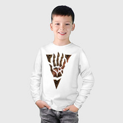 Лонгслив хлопковый детский Символ Морровинда, цвет: белый — фото 2