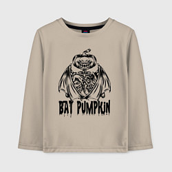 Детский лонгслив Bat pumpkin