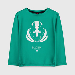 Лонгслив хлопковый детский Anti-Mage из Доты 2 Magina, цвет: зеленый