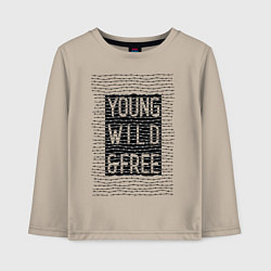 Детский лонгслив YOUNG WILD &FREE