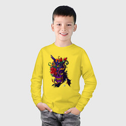 Лонгслив хлопковый детский Рамирес, цвет: желтый — фото 2