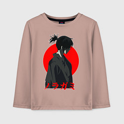 Лонгслив хлопковый детский Yato Noragami, цвет: пыльно-розовый