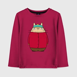 Лонгслив хлопковый детский Totoro Cartman, цвет: маджента